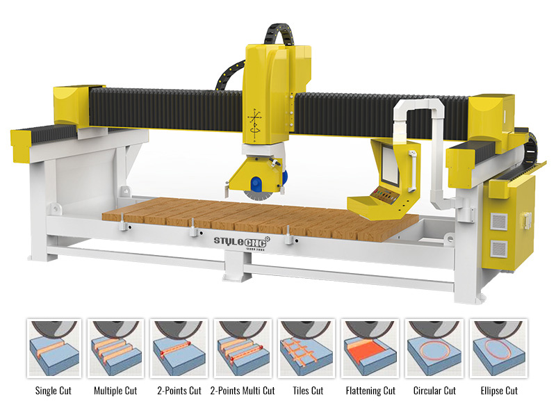適用于廚房臺面和梳妝臺面的四軸數(shù)控橋切機