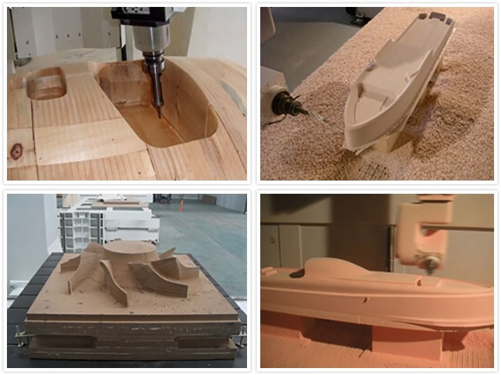 采用五軸數(shù)控機床制作的木制模具