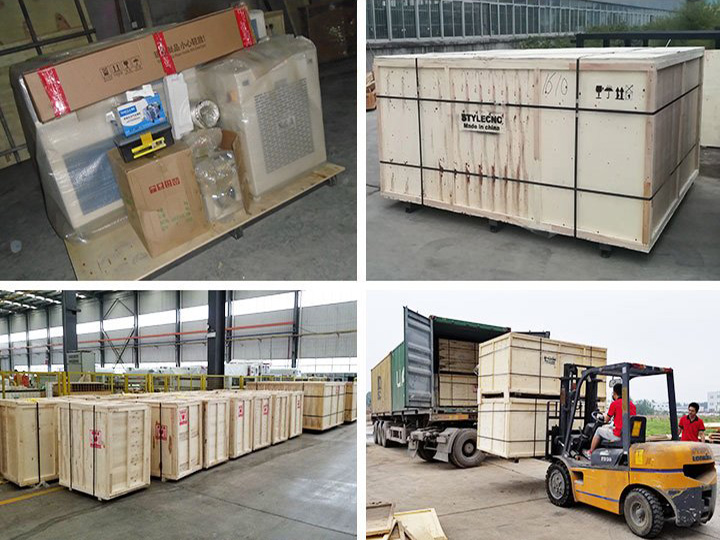 盈利混合數(shù)控激光切割機的包裝和交付