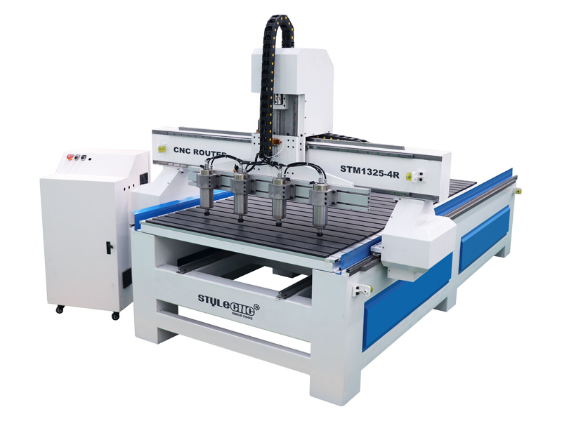 STM1325-4R 4x8 帶 4 個旋轉(zhuǎn)軸的多軸數(shù)控雕刻機工作臺