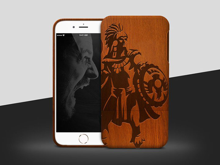 木質(zhì) iPhone 手機殼激光雕刻項目