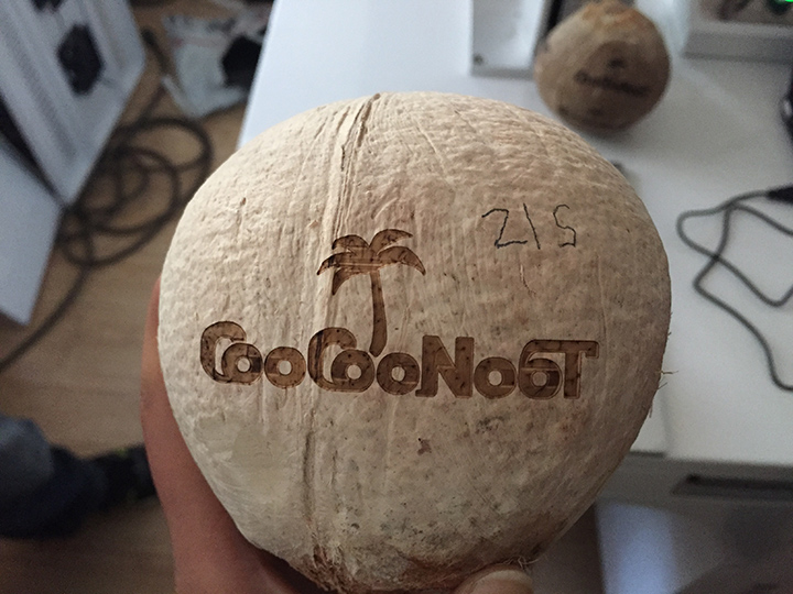 實(shí)惠價(jià)格 CO2 椰子激光水果打標(biāo)機(jī)