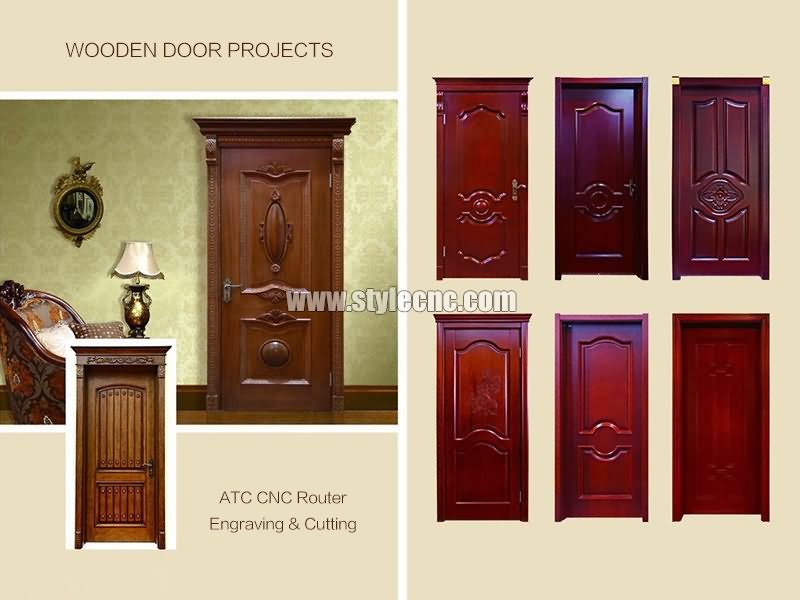 用于木門項目的移動工作臺數(shù)控雕刻機