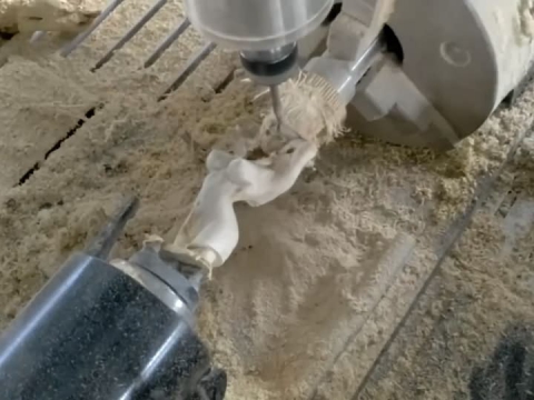 帶旋轉(zhuǎn)軸的小型數(shù)控雕刻機 3D 加工