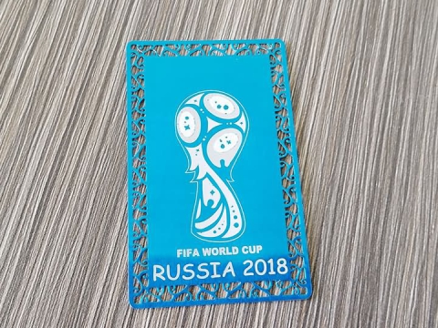 2018 年 FIFA 世界杯徽標(biāo)光纖激光雕刻機(jī)