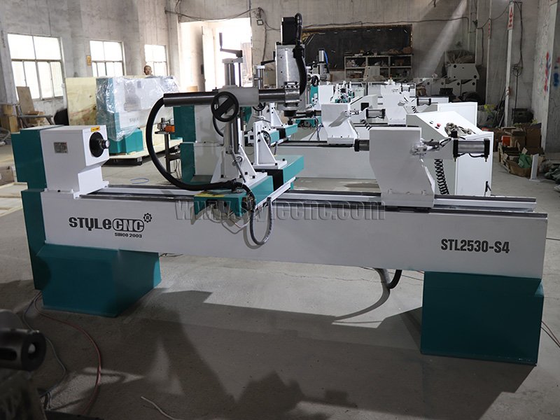 四軸數(shù)控木工車床 3D 車削、銑削、拉削