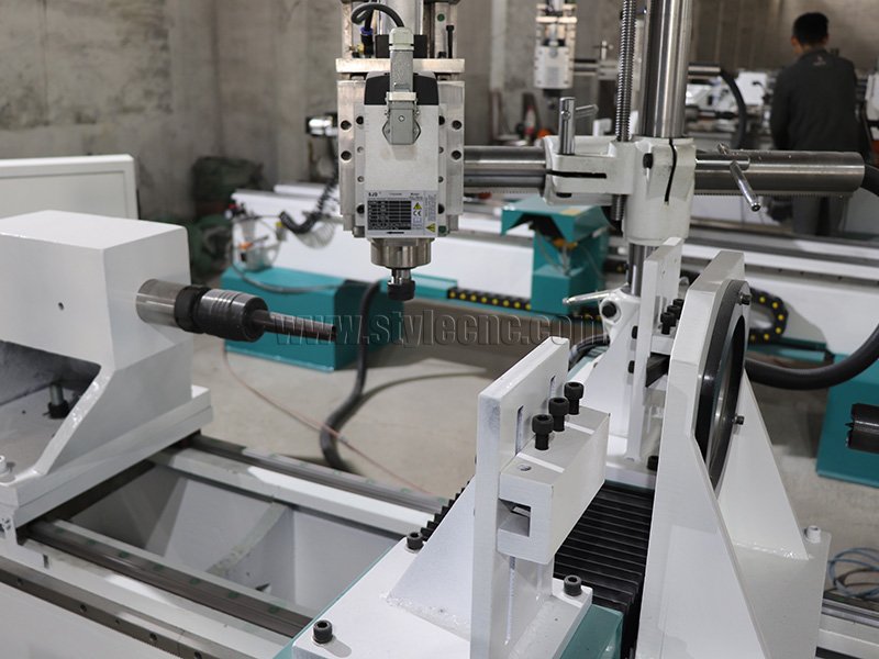 四軸數(shù)控木工車床 3D 車削、銑削、拉削