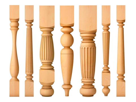 大型長床木工車床，適用于桌腿車削項目