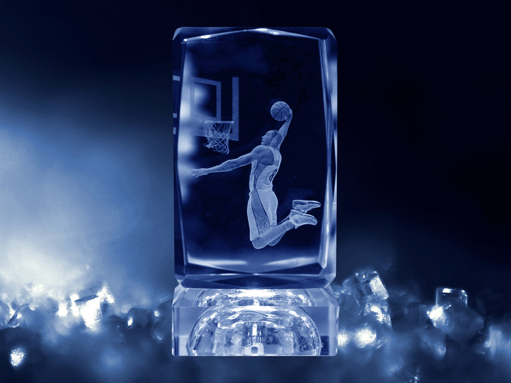 3D 照片激光雕刻水晶紀(jì)念品