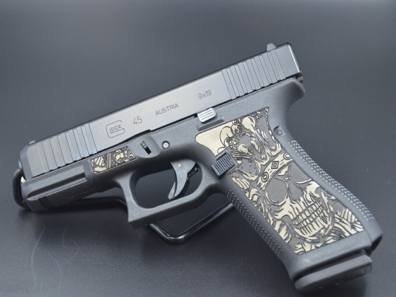 激光槍握把采用聚合物塑料點(diǎn)刻