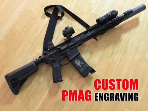 如何使用激光點畫機為槍支定制PMAG？