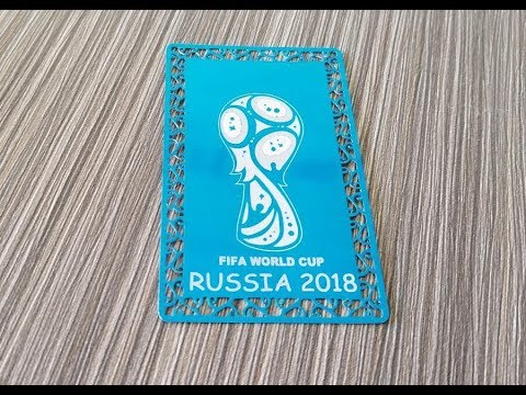 2018 年 FIFA 世界杯徽標光纖激光雕刻機