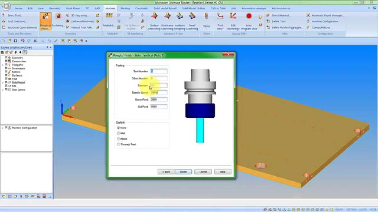 Alphacam Router 2016 適用于數(shù)控雕刻機